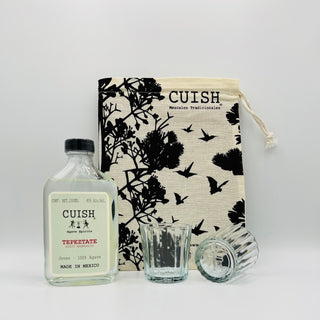 CUISH Tepeztate LIMITED MEZCAL KIT with 200ml bottle, glasses and gift bag