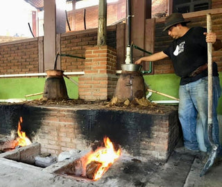 Mezcal ancestral distillation olla barro clay pot
