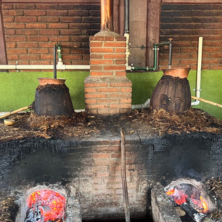 Mezcal ancestral distillation olla barro clay pot m